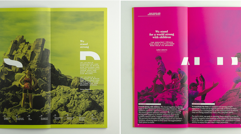 Stand 2015 Annual Report typography
