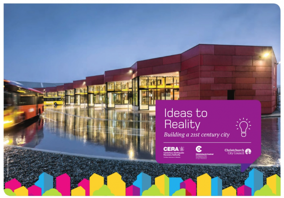 Christchurch Ideas to Reality brochure cover